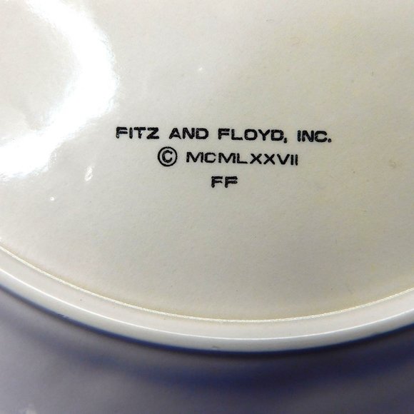 Set of 3 Fitz & Floyd Salad / Luncheon Plates Leaves & Fern 8.2" Vintage 1978 - Picture 6 of 6